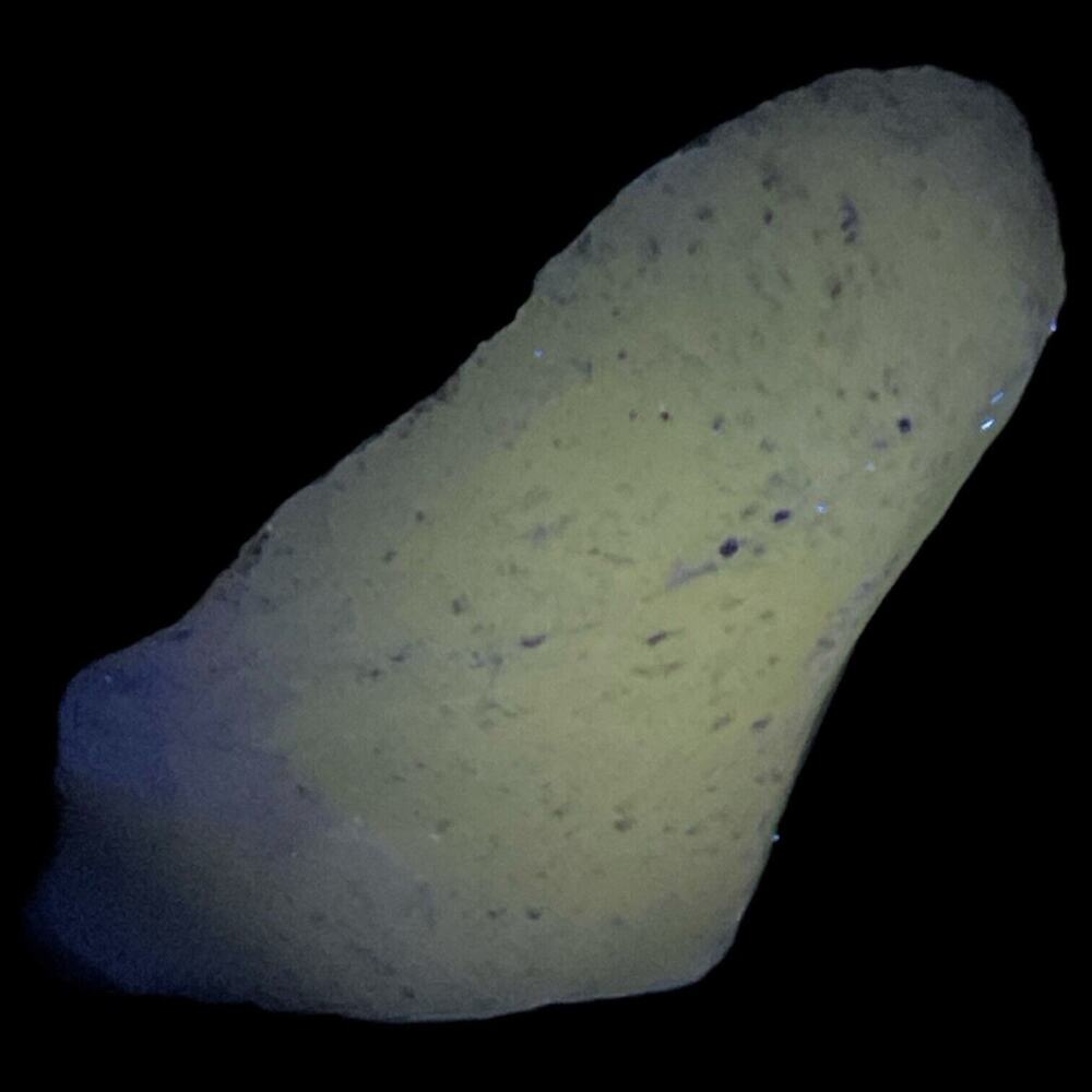 Opalescent Blue Art Glass Cullet‎ Glowing Manganese Slag Glass #5GX30